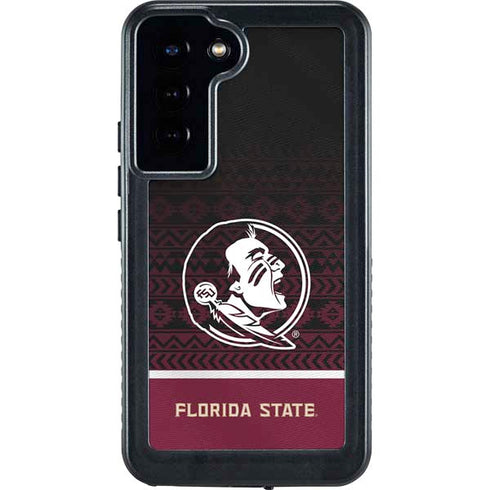 Florida State University Pattern Jersey Galaxy S24 Plus Waterproof Case